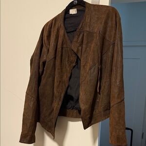 Daniela Bizzi suede leather bomber  jacket